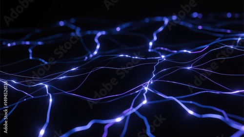 Technology inspired dynamic abstract poster background