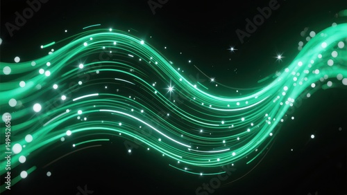 Technology inspired dynamic abstract poster background