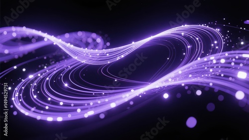 Technology inspired dynamic abstract poster background