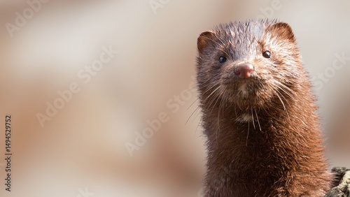 Rare European Mink in the Wild – Endangered Mustelid Close-Up