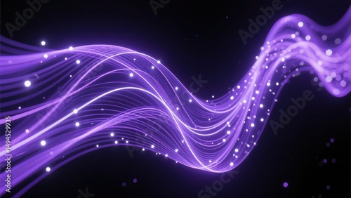 Technology inspired dynamic abstract poster background