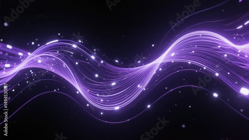 Technology inspired dynamic abstract poster background