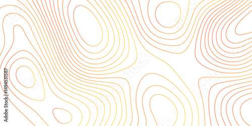 Topographic map background with geographic grid for hiking and mountain sport. modern design with white background and colorful wave line. topographic contour lines vector map seamless pattern vector.