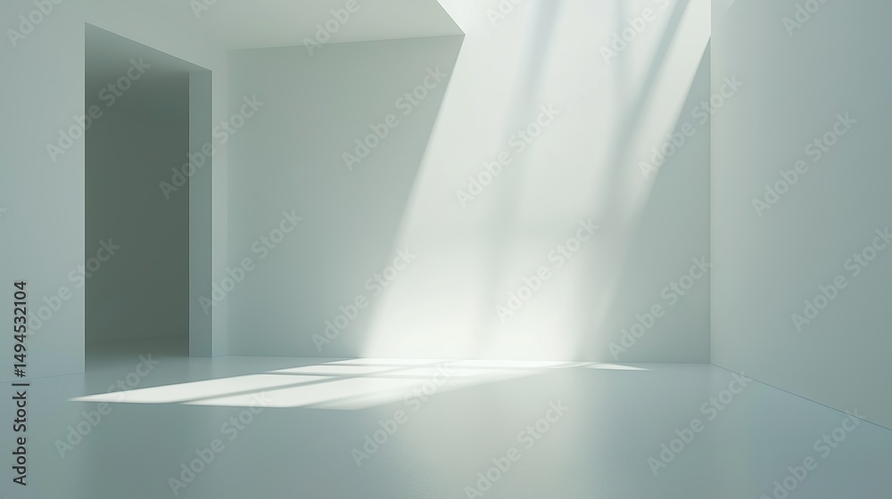 custom made wallpaper toronto digitalBright minimalist living room with clean modern furniture and soft natural light, embodying serene Scandinavian simplicity.