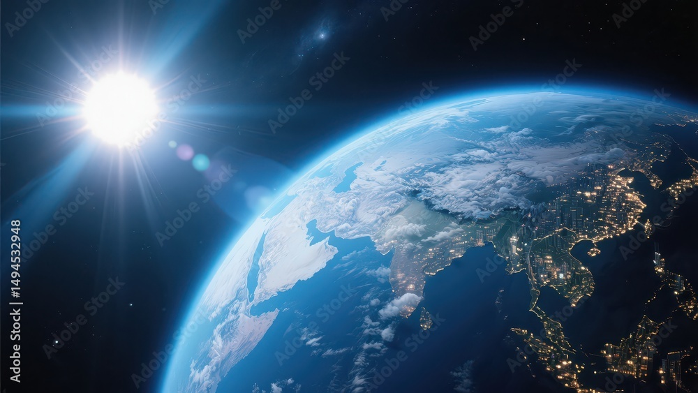 Obraz premium Close up of the Earth