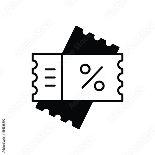 Coupons Icon vector stock illustration