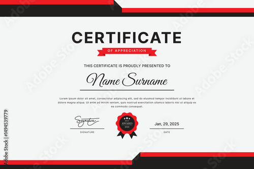 Certificate Template Design
