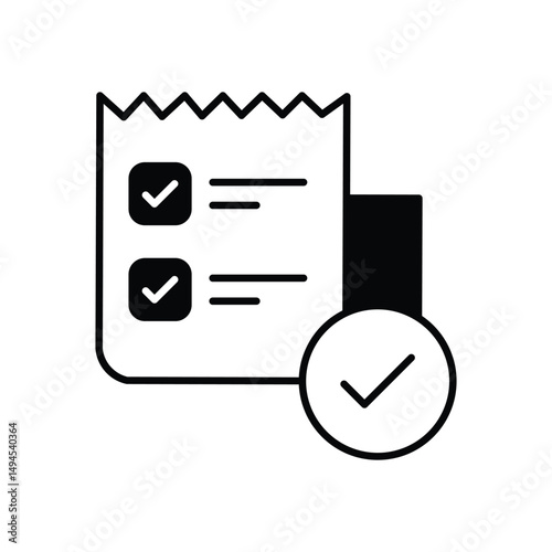 Confirmation Icon vector stock illustration
