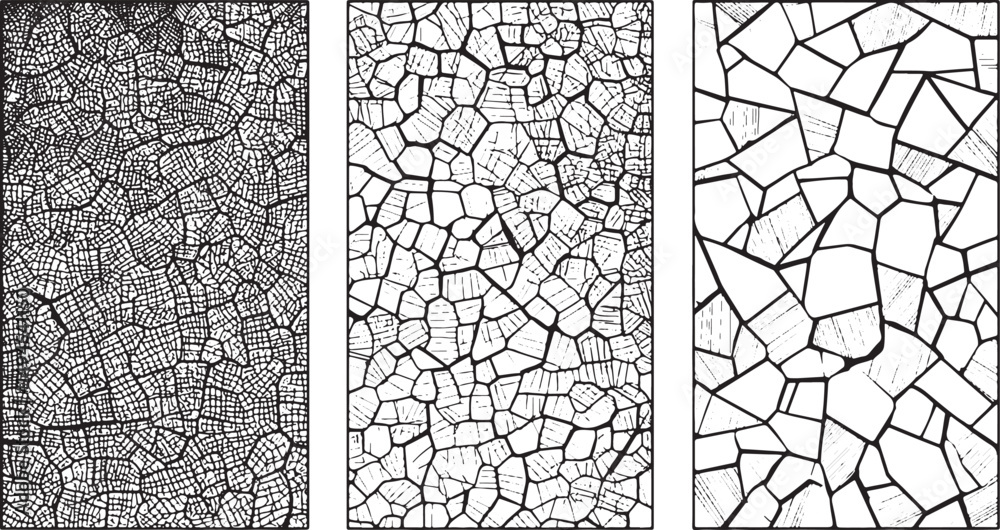 Grunge textures set. Collection of vector, distress, textures grungy overlay, Texture soil dry crack Sketch crack texture.