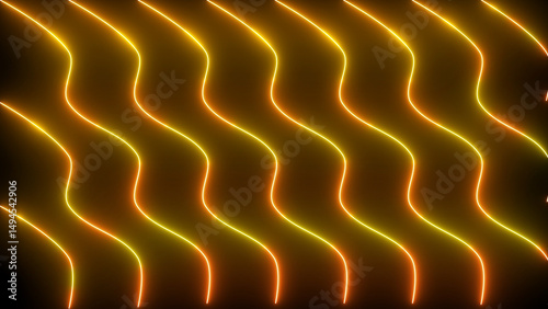 Cool neon design lines animation background. Neon design lines animation for greetings, nightclubs, Social Networks, Marketing, and event celebrations. Technology video material animation.