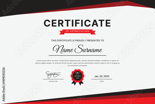 Certificate Template Design
