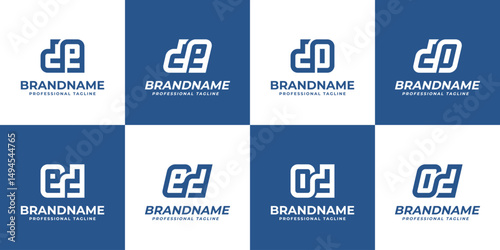 Letters DE ED DO OD Monogram Logo, suitable for any initials brand