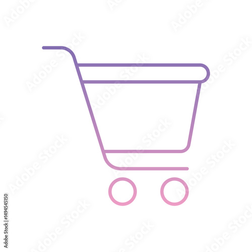 Shopping Cart Icon vector stock illustration