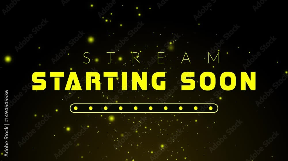 Stream overlay starting soon with particle looping