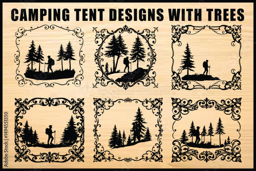 Framed Camping Tent Forest 