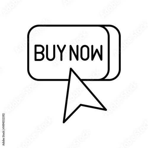 Buy Icon vector stock illustration