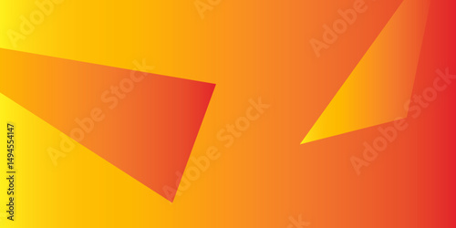 Free Download Abstract orange geometric vector illustration with origami triangles for business web banner design concept - GFXLoad