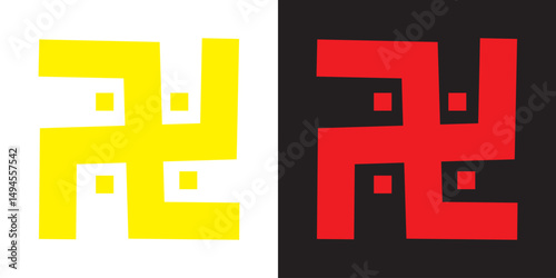 Swastika  icon. Swastika symbol art. Spiritual Hindu Symbol, Swastika vector  Design. EPS 10 /AI