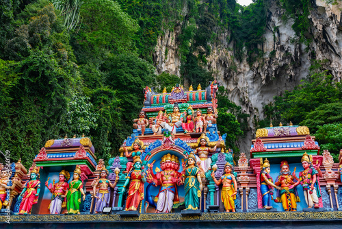 Photography Batu Caves and the Murugan statue. Gombak, Selangor Malaysia