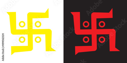 Swastika  icon. Swastika symbol art. Spiritual Hindu Symbol, Swastika vector  Design. EPS 10 /AI