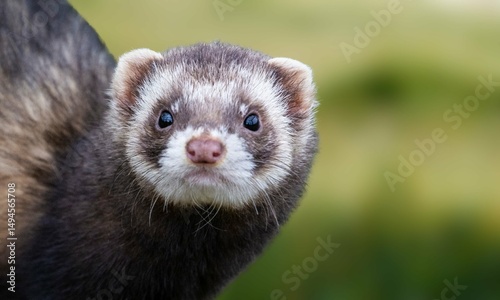 Foto European Polecat in Natural Habitat