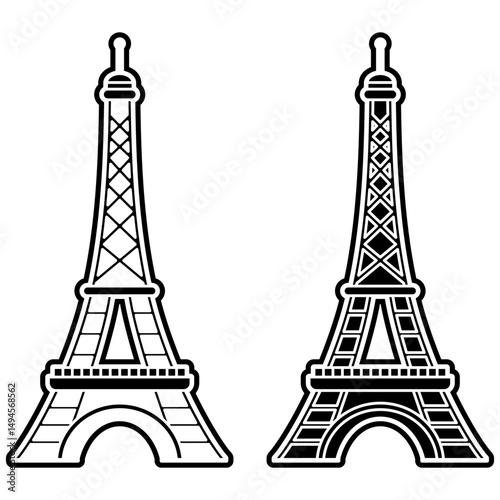 Iron Tower Illustration.