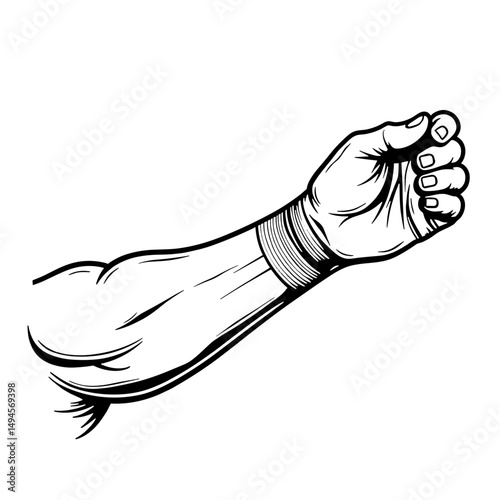 Athlete taping wrist with focus on strength and precision, wellness