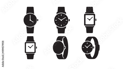 Varied Watch Silhouette Views