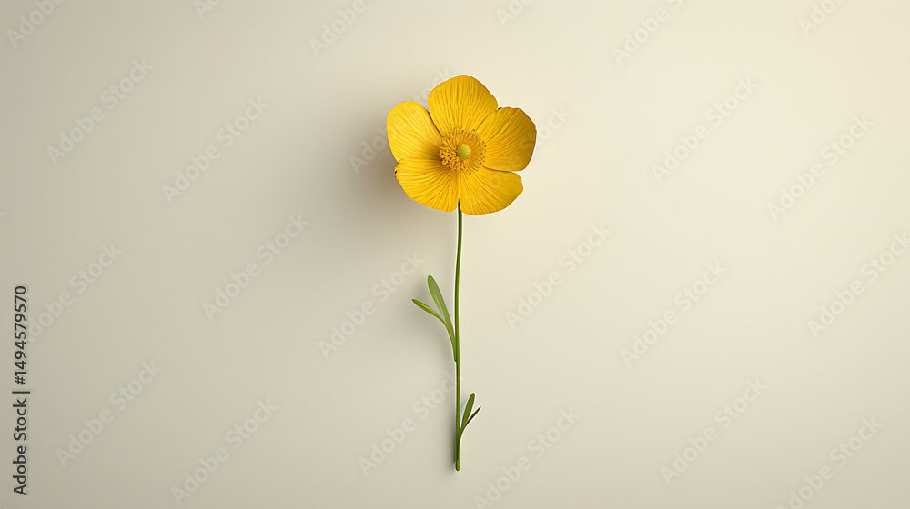 Fototapeta premium Golden Yellow Buttercup