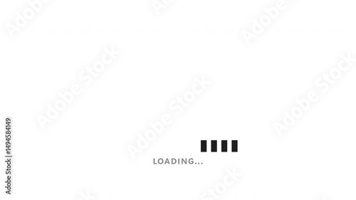 Black line bar loading animated video
 photo
