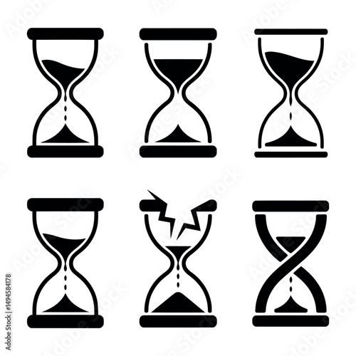hourglass vector illustration
