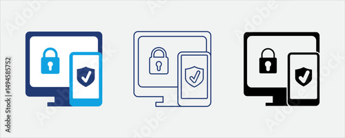 Two-factor authentication icon for secure login