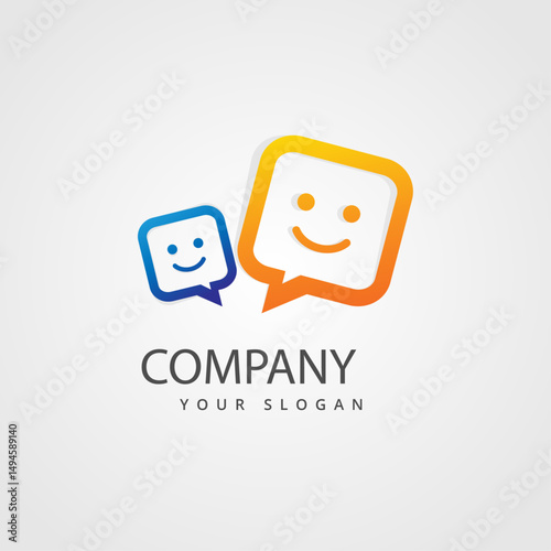 Speech Bubble Logo Design, Chat Icon Logo, Messaging App Logo, Conversation Logo Design, Talk Bubble Logo, Communication Logo Icon, Social Media Chat Logo, Text Message Bubble Logo, Customer Support C