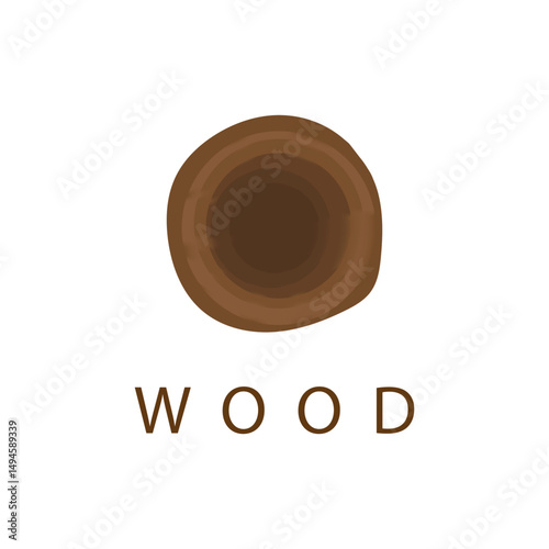wood logo and symbol vector illustration
