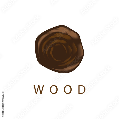 wood logo and symbol vector illustration