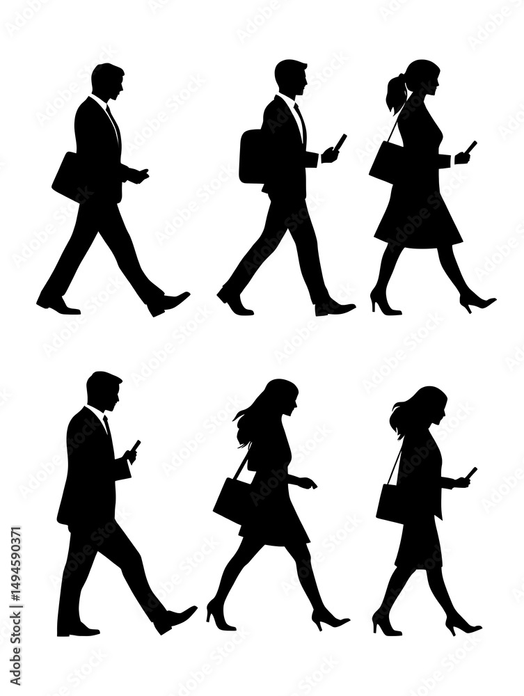 Obraz premium Business people walking