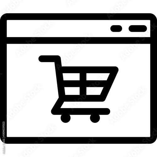 E Commerce Line Icon