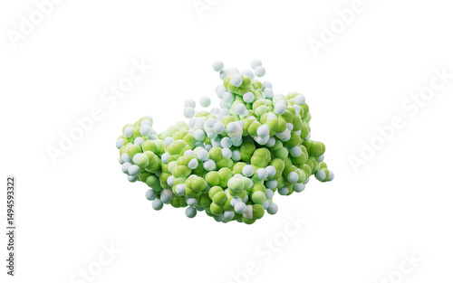 Fototapeta Naklejka Na Ścianę i Meble -  Biological organic protein structure, 3d rendering.