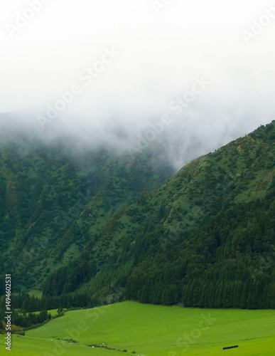 High mountains of Sao Miguel Island. Azores.