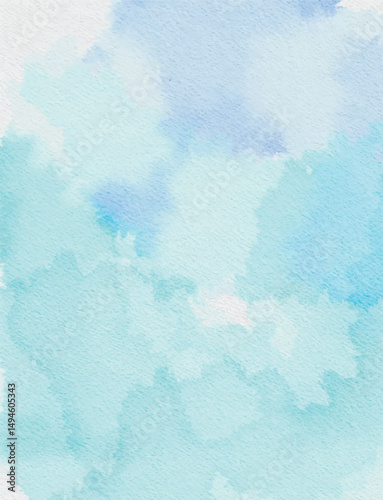 Blue watercolor background, Abstract blue watercolor background, Abstract paint gradient, Beautiful Blue Watercolor Background, blue watercolour paper texture background