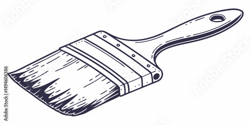 Wall paint brush icon transparent vector isolated 