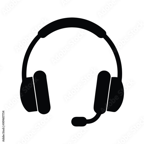 headphones on white background