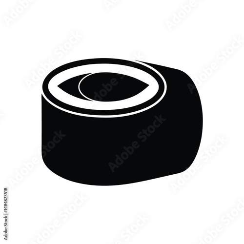 roll of adhesive tape isolated