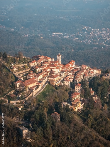 aerial view of the city