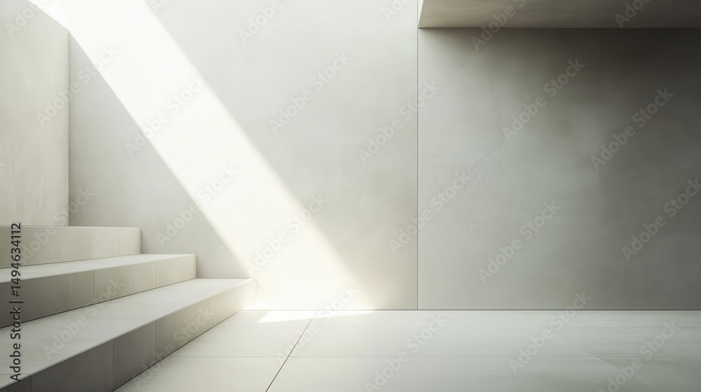 Obraz premium Porcelain tile with a matte finish in subtle tones of light grey, featuring faint veining running across the surface.