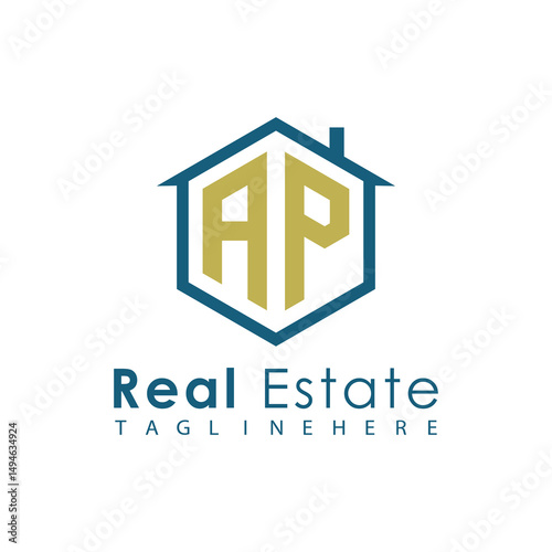 Modern Real Estate Logo – House, Apartment, Building, Architecture, Construction, Property Investment, Corporate Branding Design
