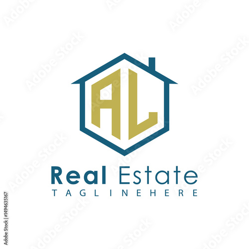 Modern Real Estate Logo – House, Apartment, Building, Architecture, Construction, Property Investment, Corporate Branding Design

