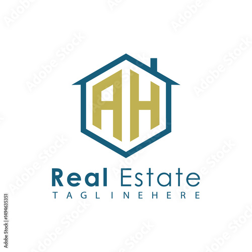 Modern Real Estate Logo – House, Apartment, Building, Architecture, Construction, Property Investment, Corporate Branding Design
