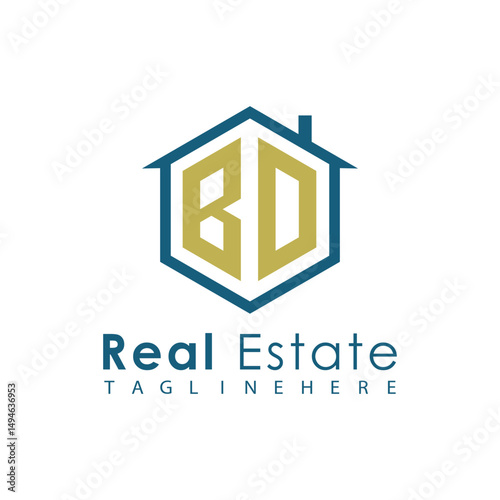 Modern Real Estate Logo – House, Apartment, Building, Architecture, Construction, Property Investment, Corporate Branding Design
