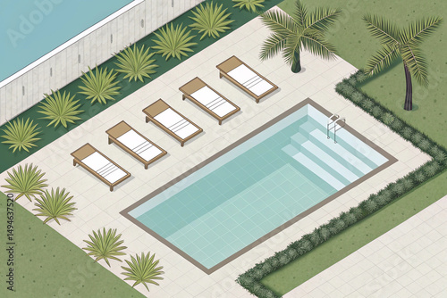 swimming pool in hotel